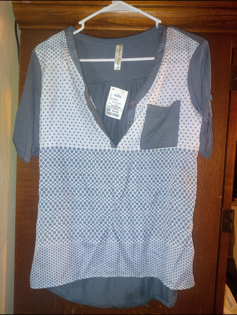 PerSeption Concept Slate Blue Casual Tee